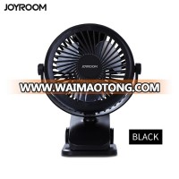 Joyroom amazon hot seller 2018 Battery Operated Clip Portable rechargeable desk usb mini fan