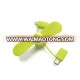 Cooling Fan 3in1 Mini Usb Fan for Iphone Mobile Phone USB,New Product Portable Mini Fan